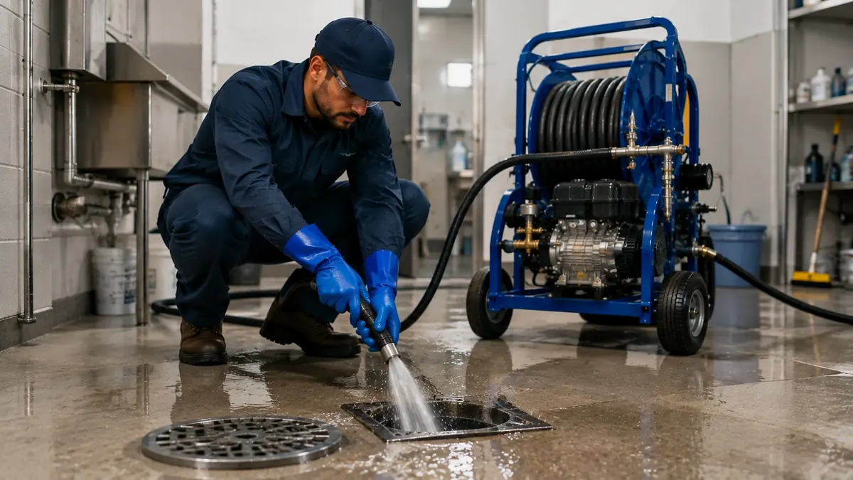 Floor Drain Hydro Jet Cleaning in Port Hueneme CBC Base