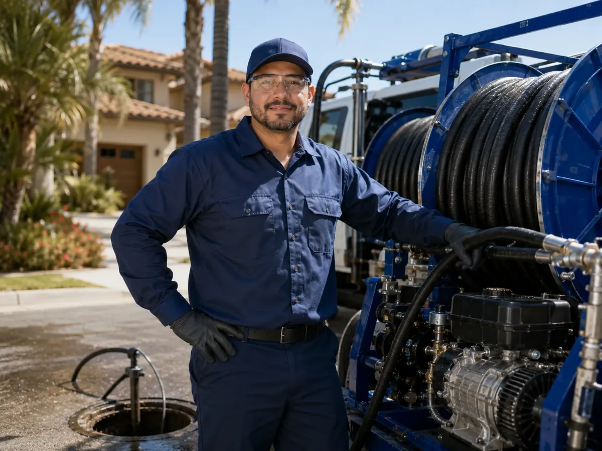 Hydro jet sewer cleaning in Port Hueneme CBC Base